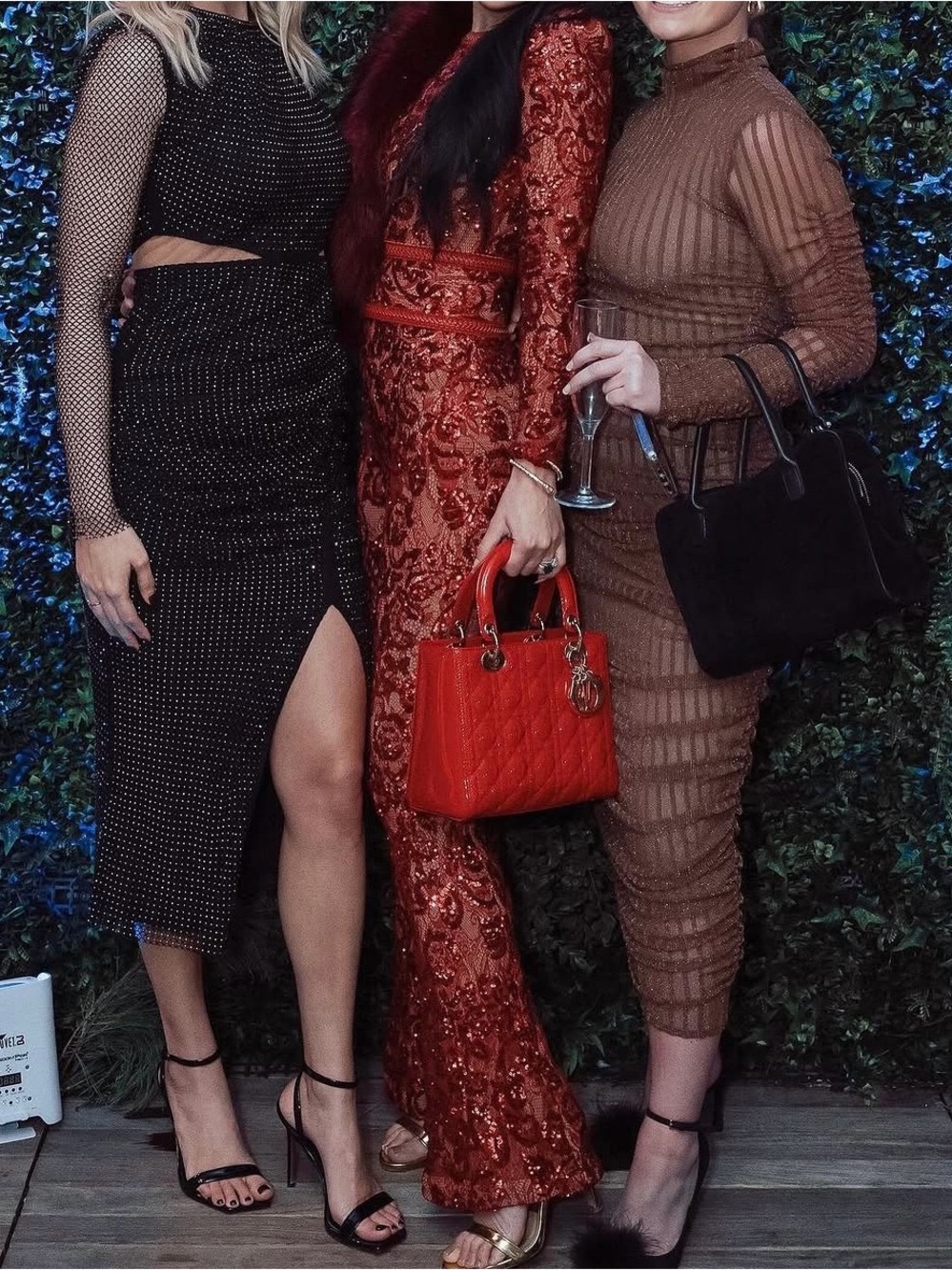 Nadine Merabi red sequin Jumpsuit - Picture 2 of 6